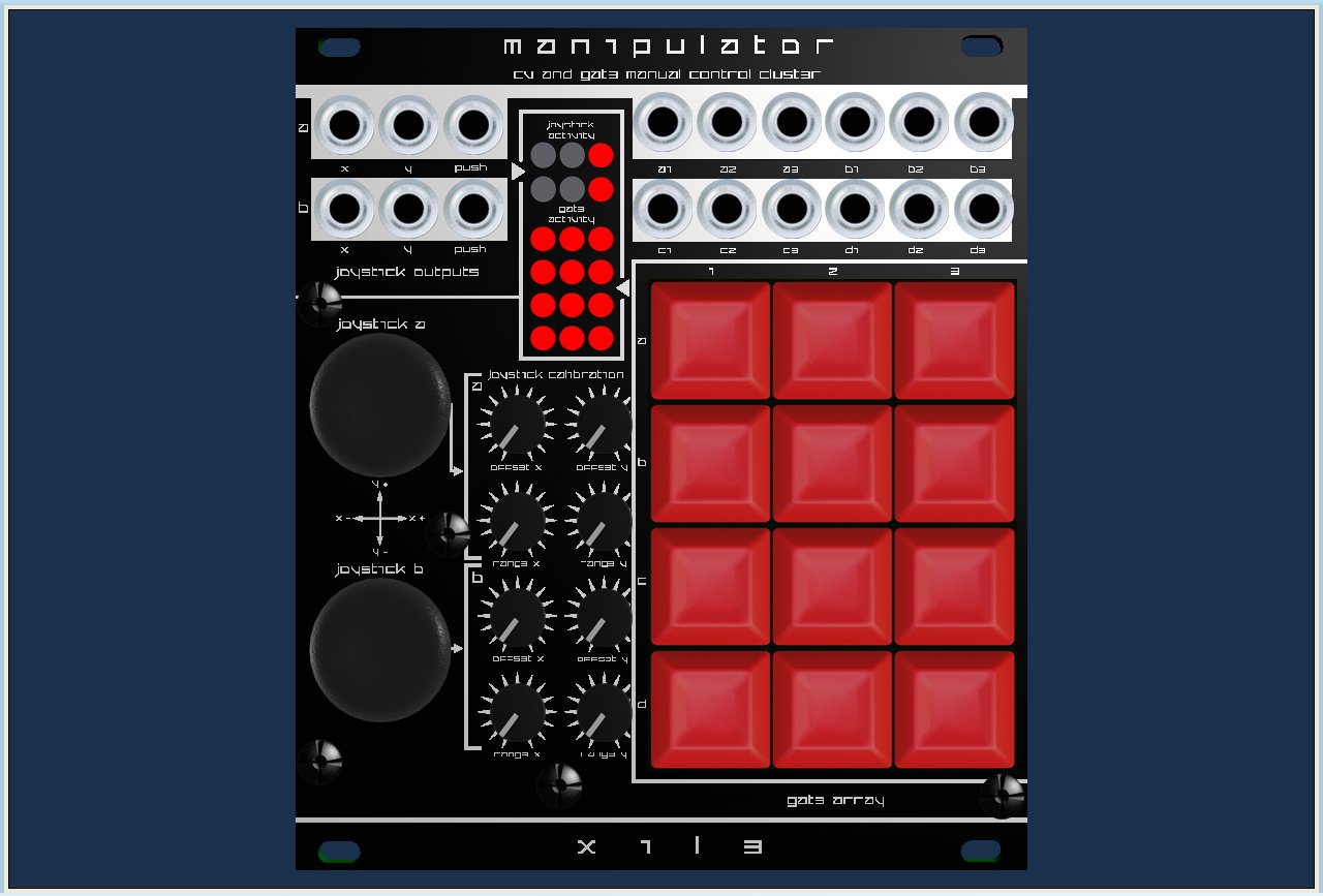 MANIPULATOR - manual control cluster - eurorack module | X1L3